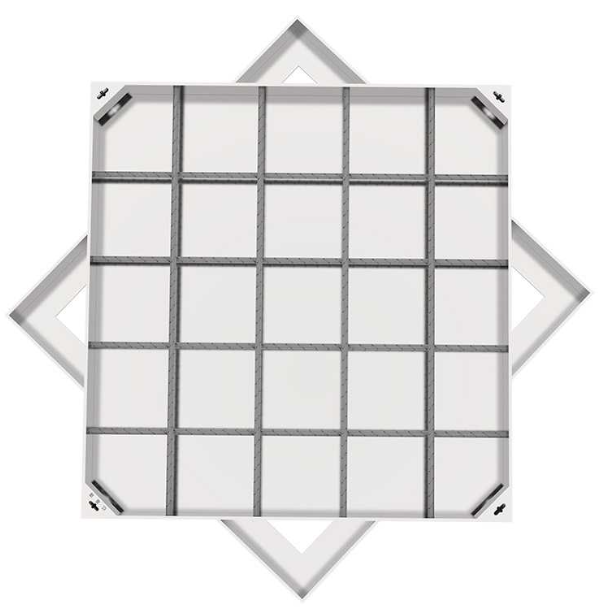 桥东不锈钢方井展示